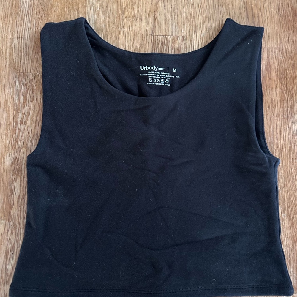 Urbody HALF TANK COTTON COMPRESSION TOP size medium black